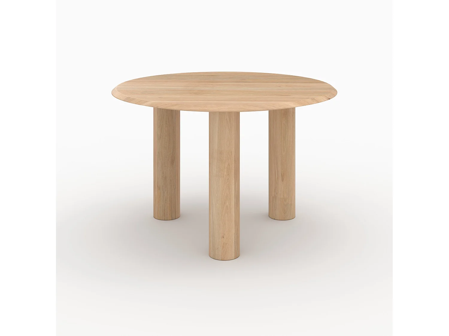 Mesa redonda de madera de mango para 4 personas - Sacha