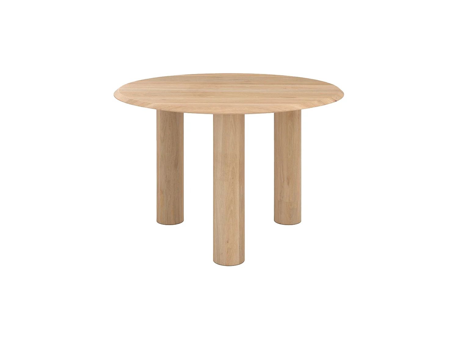 Mesa redonda de madera de mango para 4 personas - Sacha