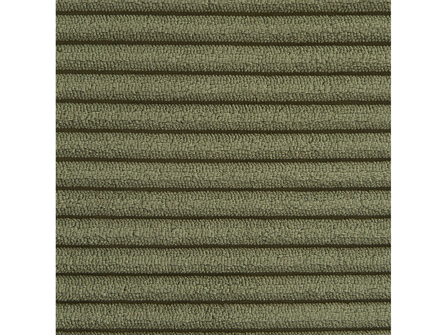 Sofá modular de pana, 2 plazas verde kaki