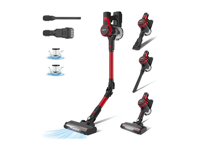 Aspirateur Balai sans Fil, 33Kpa, 320W, Noir