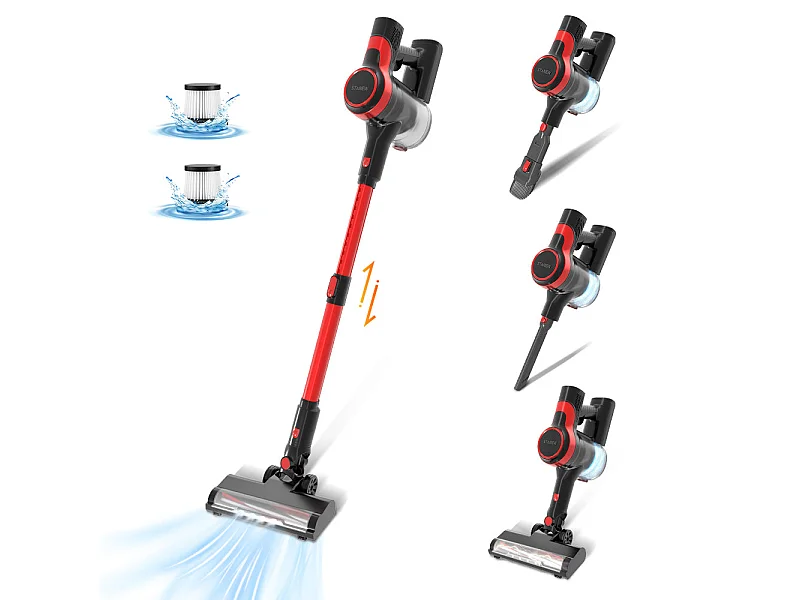 Aspirateur Balai sans Fil, 2 Vitesses, 150W , 22.2V Batterie 2200mAh