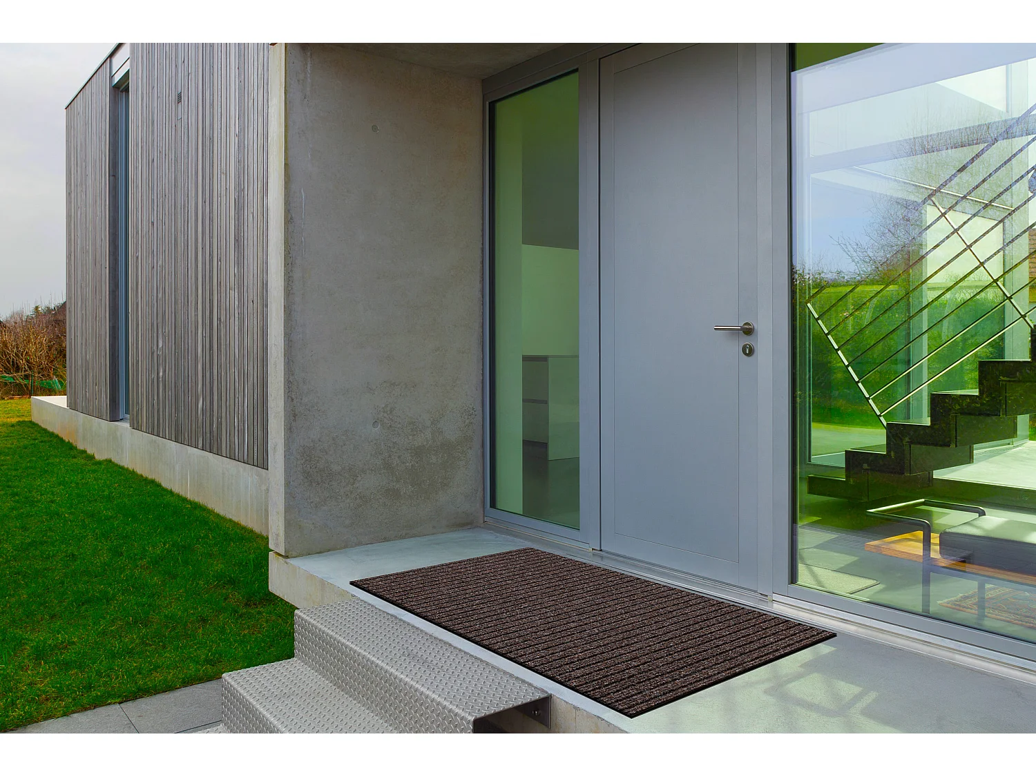 Corredor - Doormate anti-deslizamento CEYLON exterior, interior marrom 200x400 cm