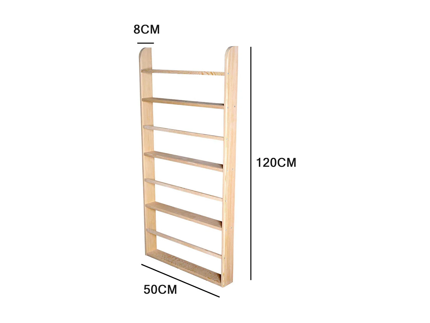 Bilbiothèque murale en pin Bookz