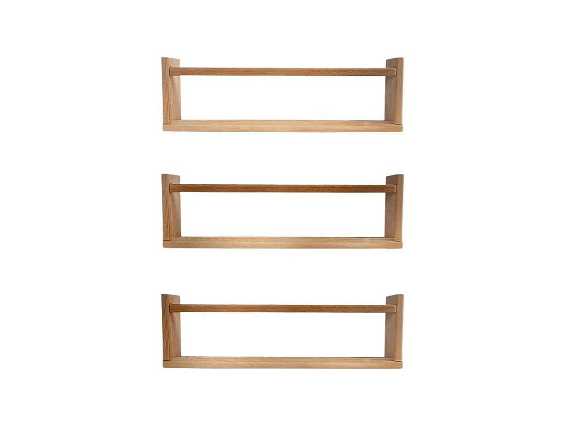 Etagère murale en pin Bly 3 étagères simples