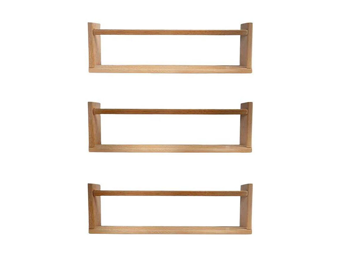 Etagère murale en pin Bly 3 étagères simples