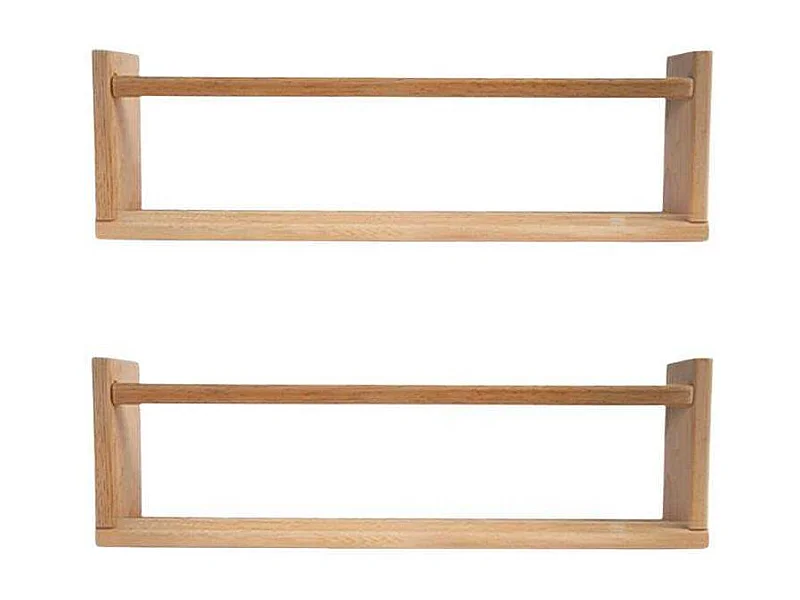Etagère murale en pin Bly 2 étagères simples