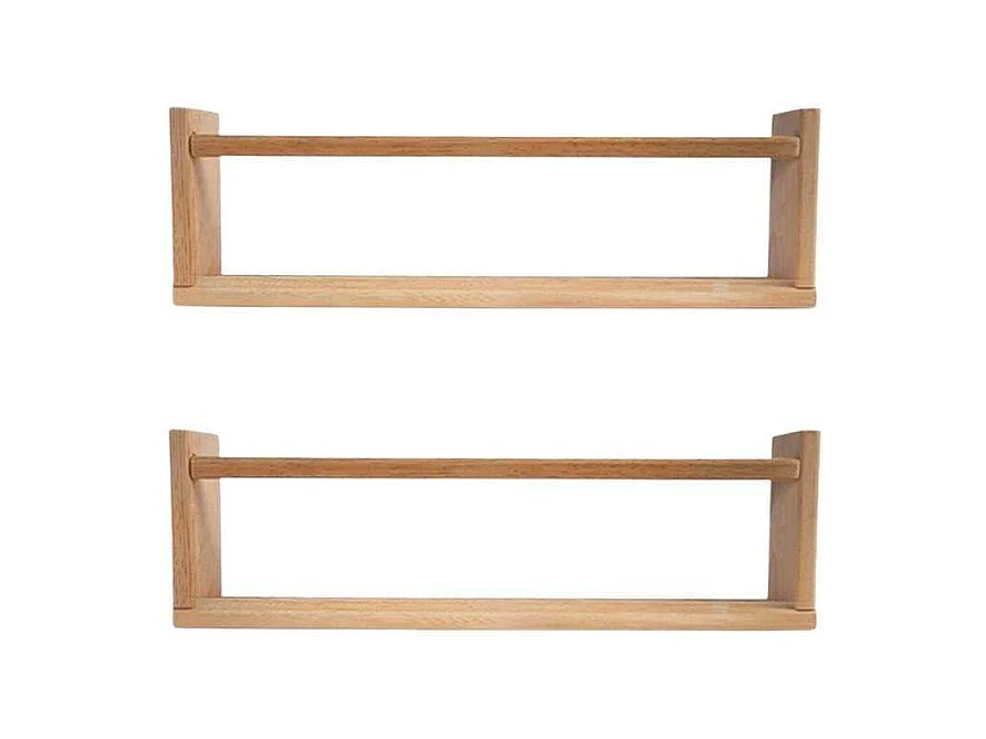 Etagère murale en pin Bly 2 étagères simples