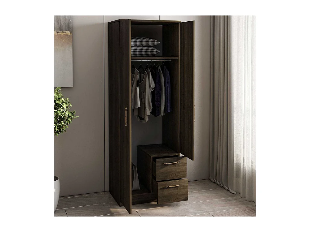 Armoire 2 portes, 2 tiroirs Merlin