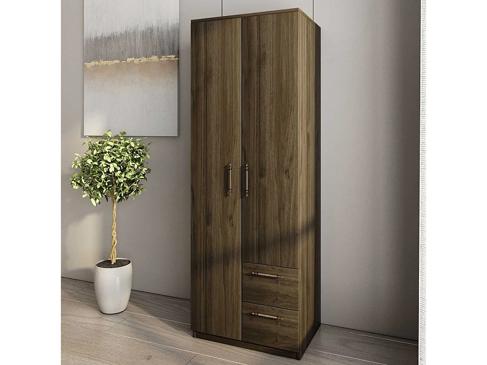 Armoire 2 portes, 2 tiroirs Merlin