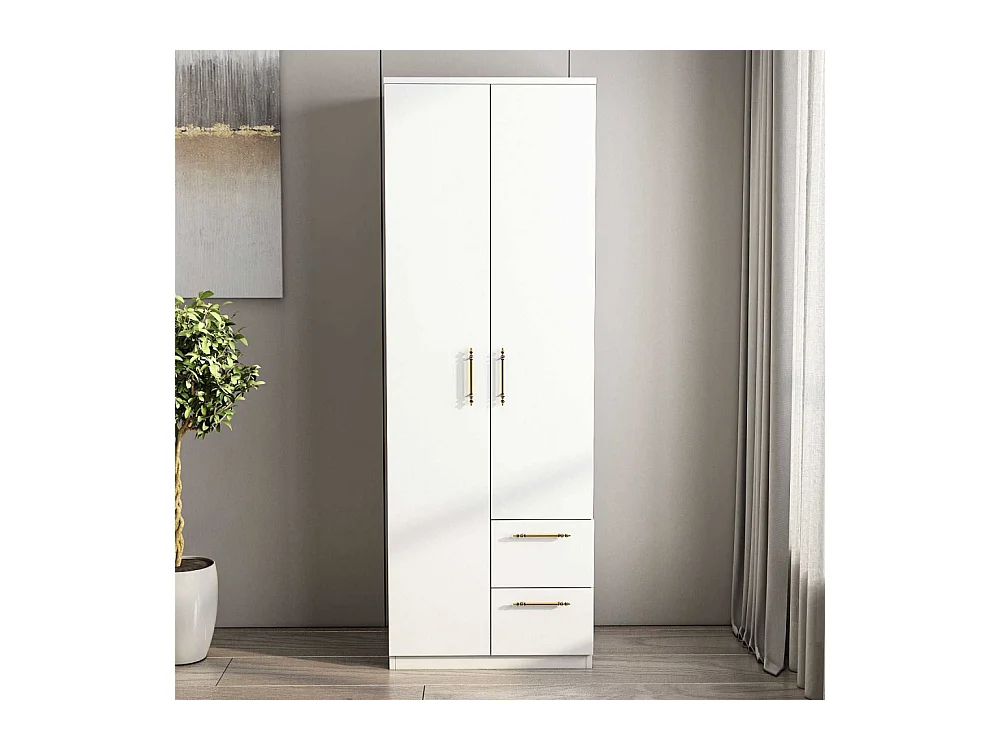 Armoire 2 portes, 2 tiroirs Merlin