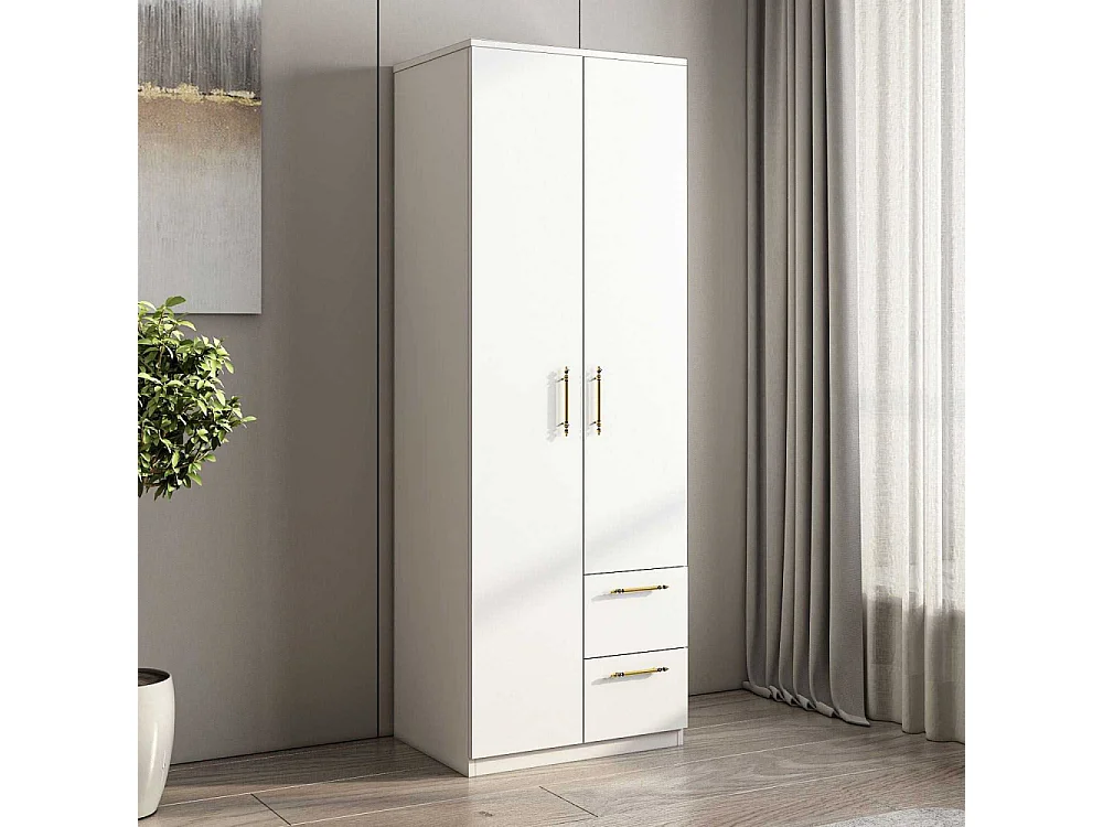 Armoire 2 portes, 2 tiroirs Merlin
