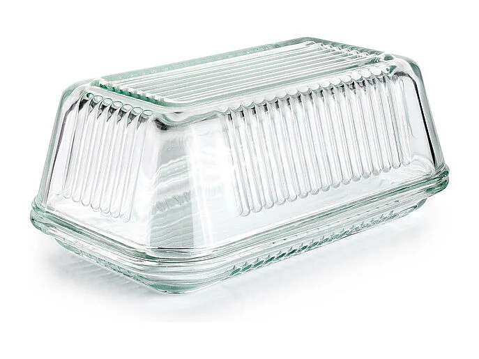 Beurrier verre vintage 17x10 cm