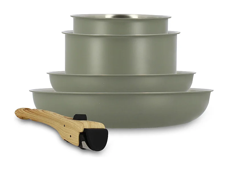 Menastyl - Set 5 Pieces Easynox En Acier Inoxydable Et Aluminium Brume