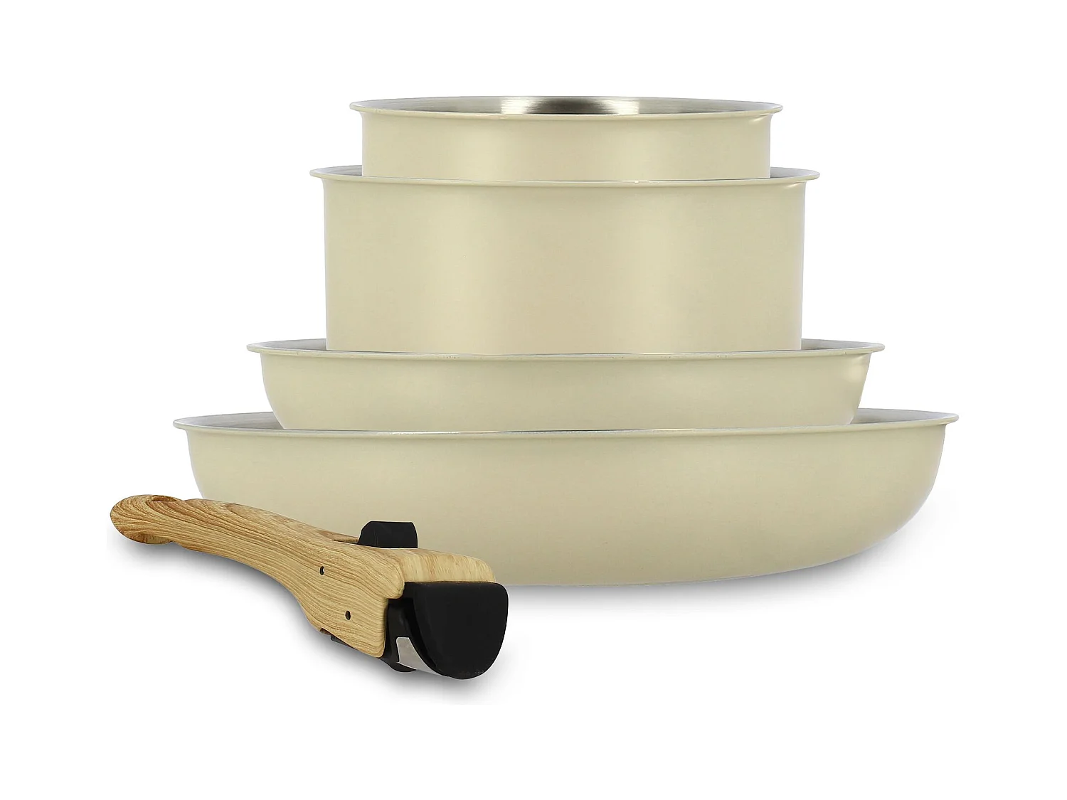 Menastyl - Set 5 Pieces Easynox En Acier Inoxydable Et Aluminium Ecume