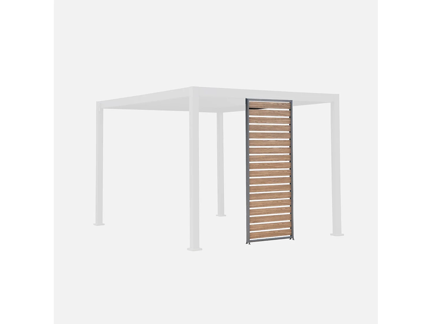 Persiana 100cm in alluminio effetto legno per pergola triomphe,