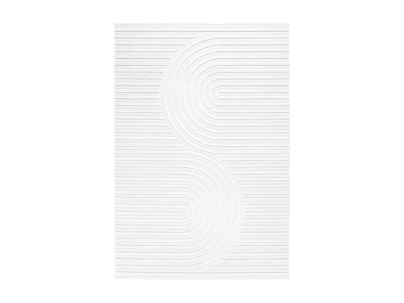 Tapis intérieur extérieur en polypropylène Fira 986 blanc 290 x 200 cm