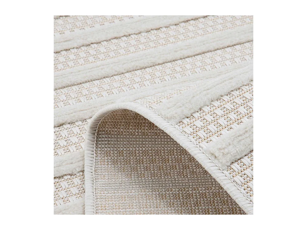 Tapis intérieur extérieur en polypropylène Fira 986 blanc 290 x 200 cm