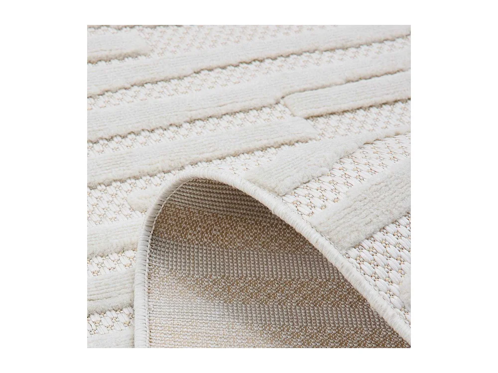 Tapis intérieur extérieur en polypropylène Fira 990 blanc 290 x 200 cm