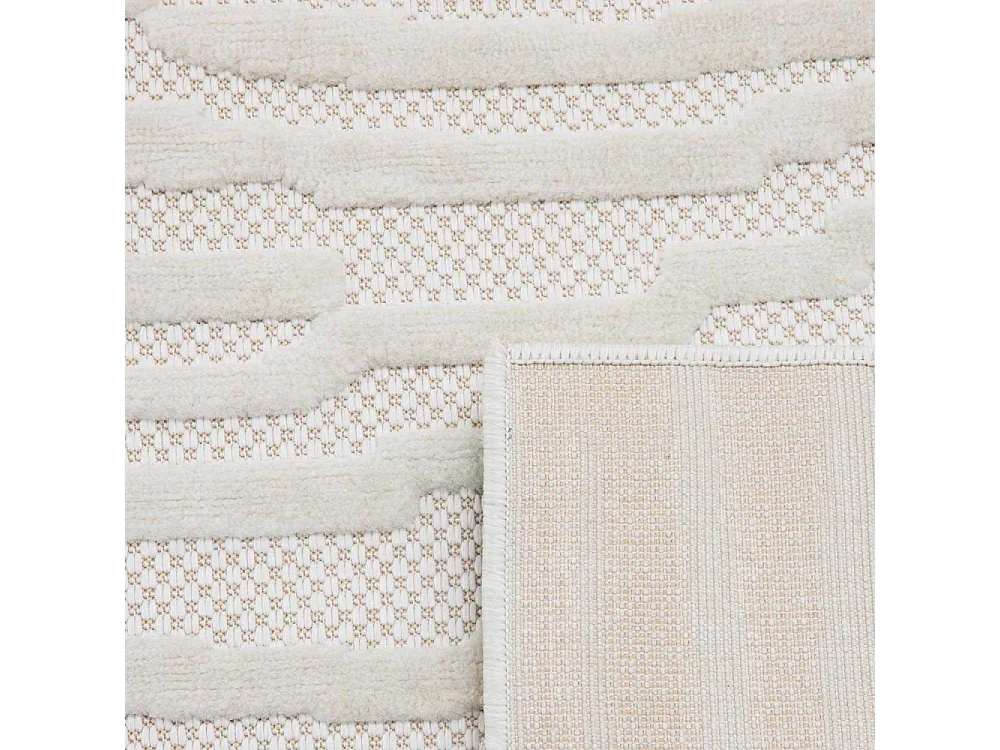 Tapis intérieur extérieur en polypropylène Fira 990 blanc 290 x 200 cm