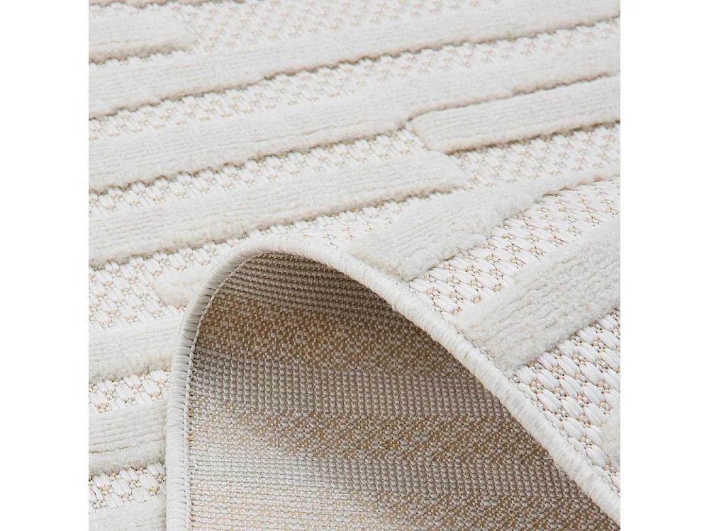 Tapis intérieur extérieur en polypropylène Fira 990 blanc 290 x 200 cm