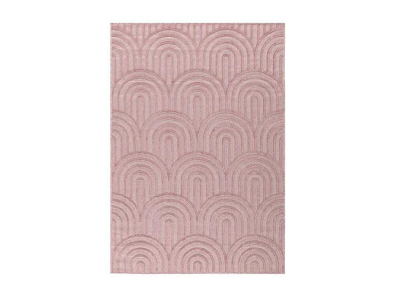 Tapis intérieur extérieur en polypropylène Fira 985 Rose 290 x 200 cm