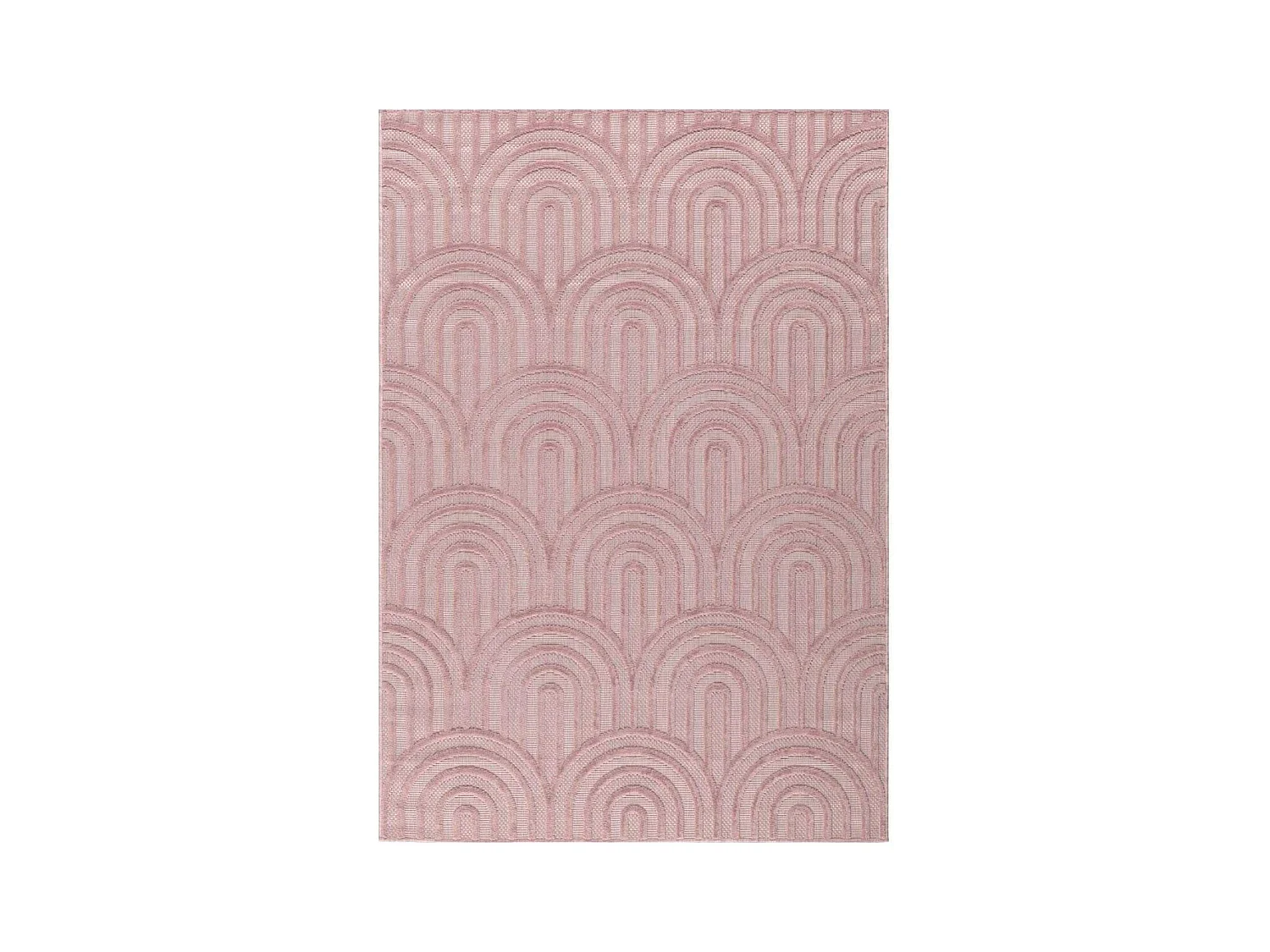 Tapis intérieur extérieur en polypropylène Fira 985 Rose 290 x 200 cm