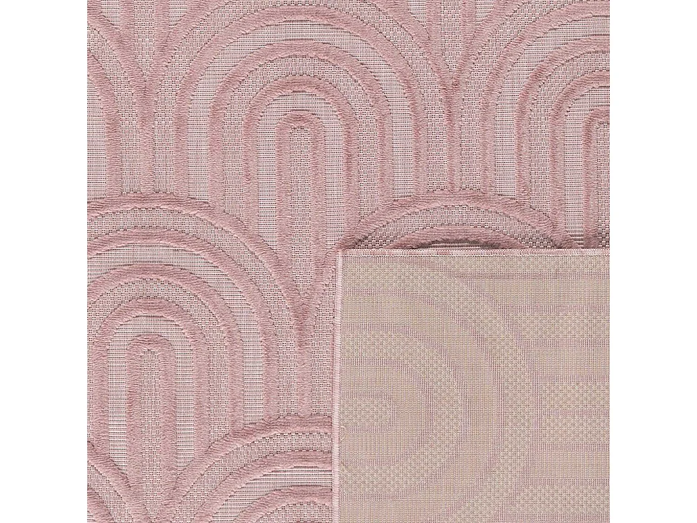 Tapis intérieur extérieur en polypropylène Fira 985 Rose 290 x 200 cm