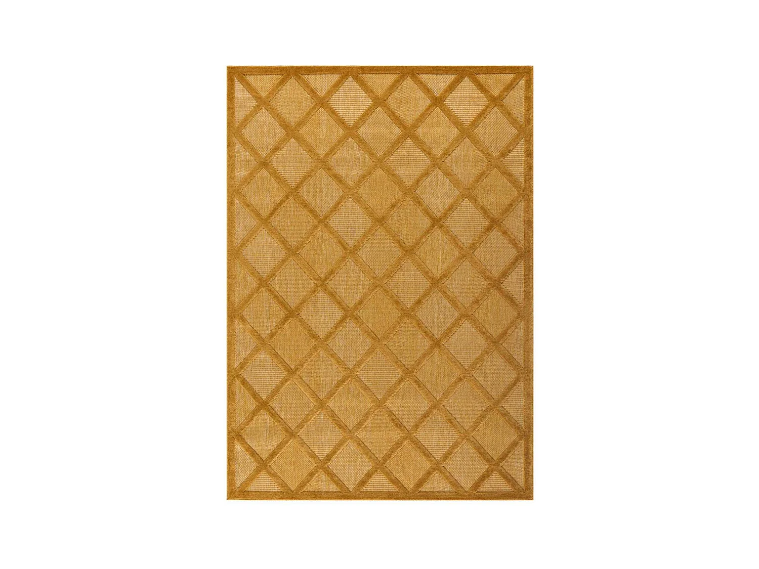 Tapis intérieur extérieur en polypropylène Fira 991 jaune 230 x 160 cm