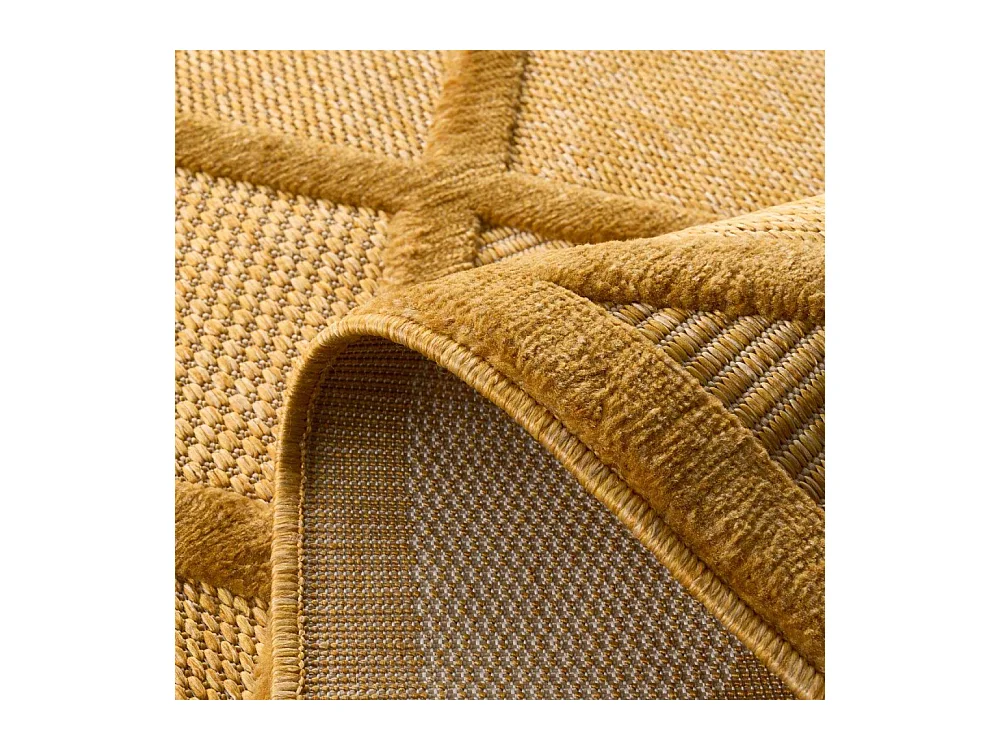 Tapis intérieur extérieur en polypropylène Fira 991 jaune 230 x 160 cm