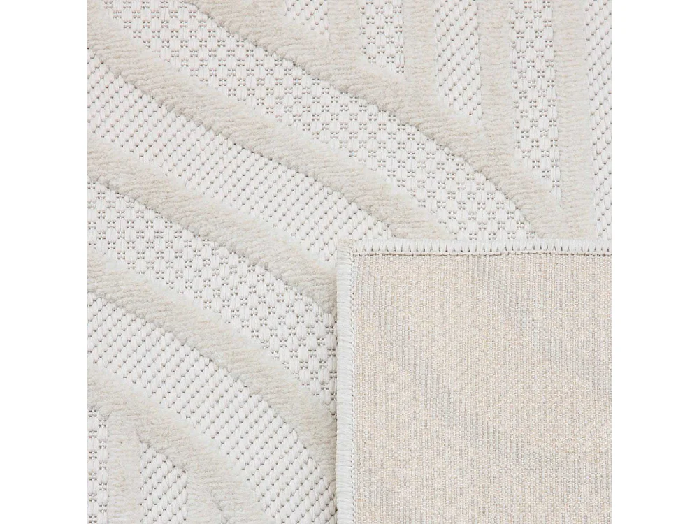 Tapis intérieur extérieur en polypropylène Fira 989 blanc 230 x 160 cm