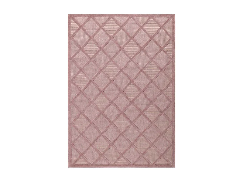 Tapis intérieur extérieur en polypropylène Fira 991 rose 300 x 80 cm