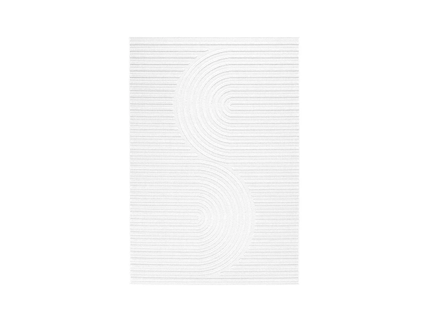 Tapis intérieur extérieur en polypropylène Fira 986 blanc 300 x 80 cm