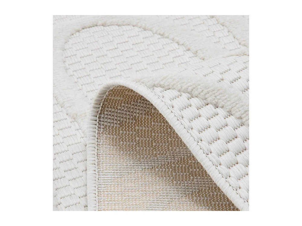 Tapis intérieur extérieur en polypropylène Fira 988 blanc 290 x 200 cm
