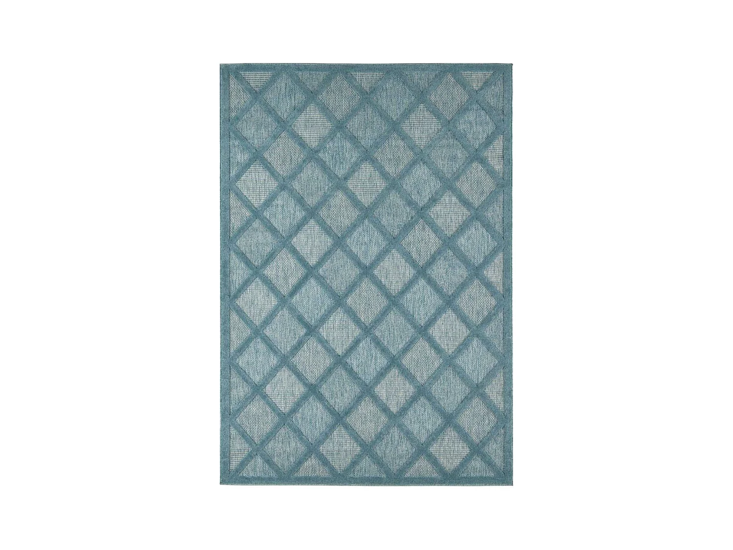 Tapis intérieur extérieur en polypropylène Fira 991 turquoise 150 x 80 cm