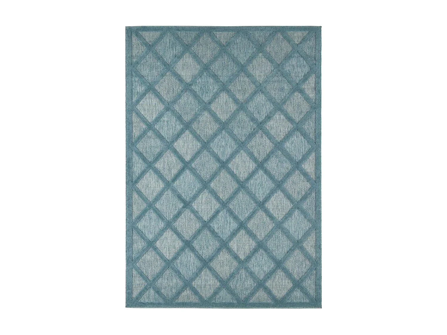Tapis intérieur extérieur en polypropylène Fira 991 turquoise 150 x 80 cm
