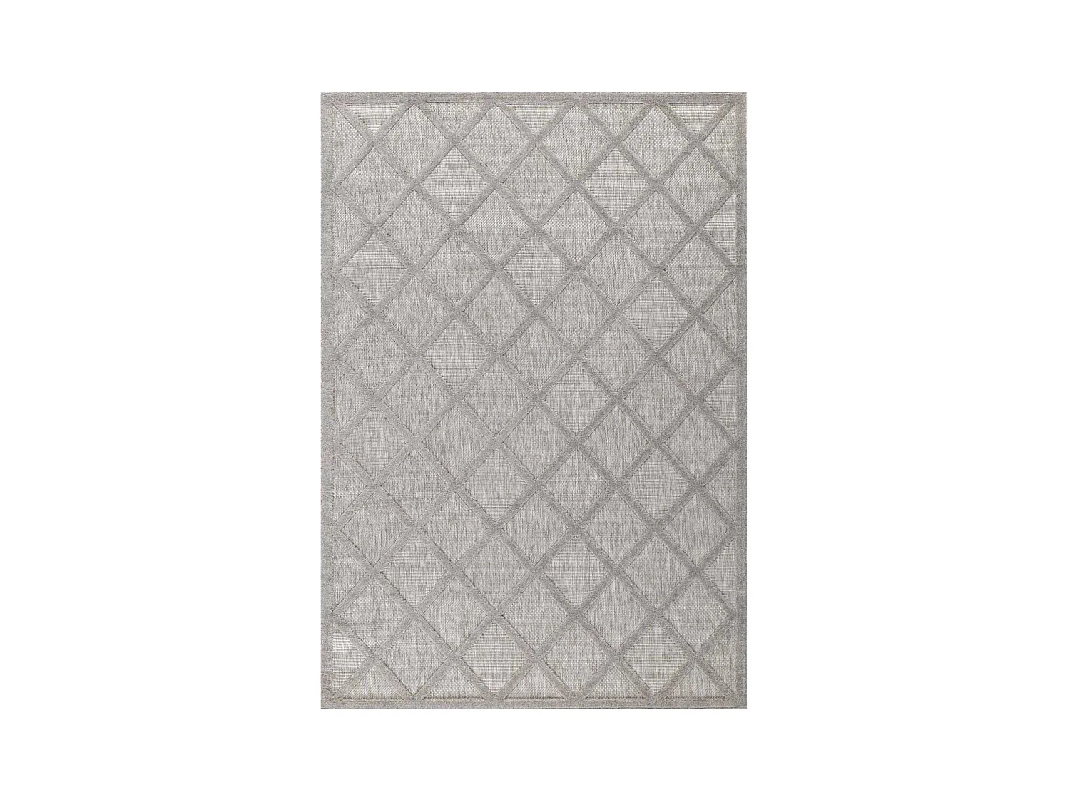 Tapis intérieur extérieur en polypropylène Fira 991 gris 290 x 200 cm