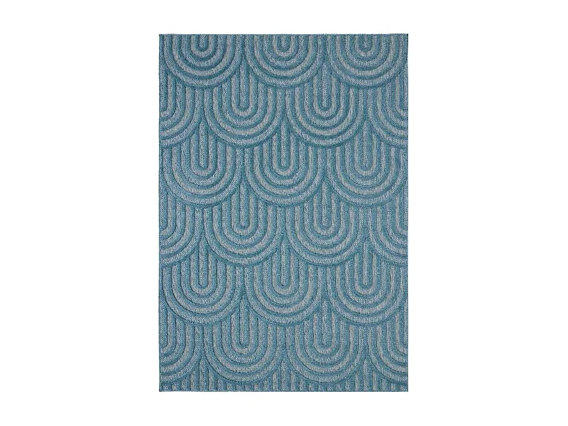 Tapis intérieur extérieur en polypropylène Fira 985 turquoise 230 x 160 cm