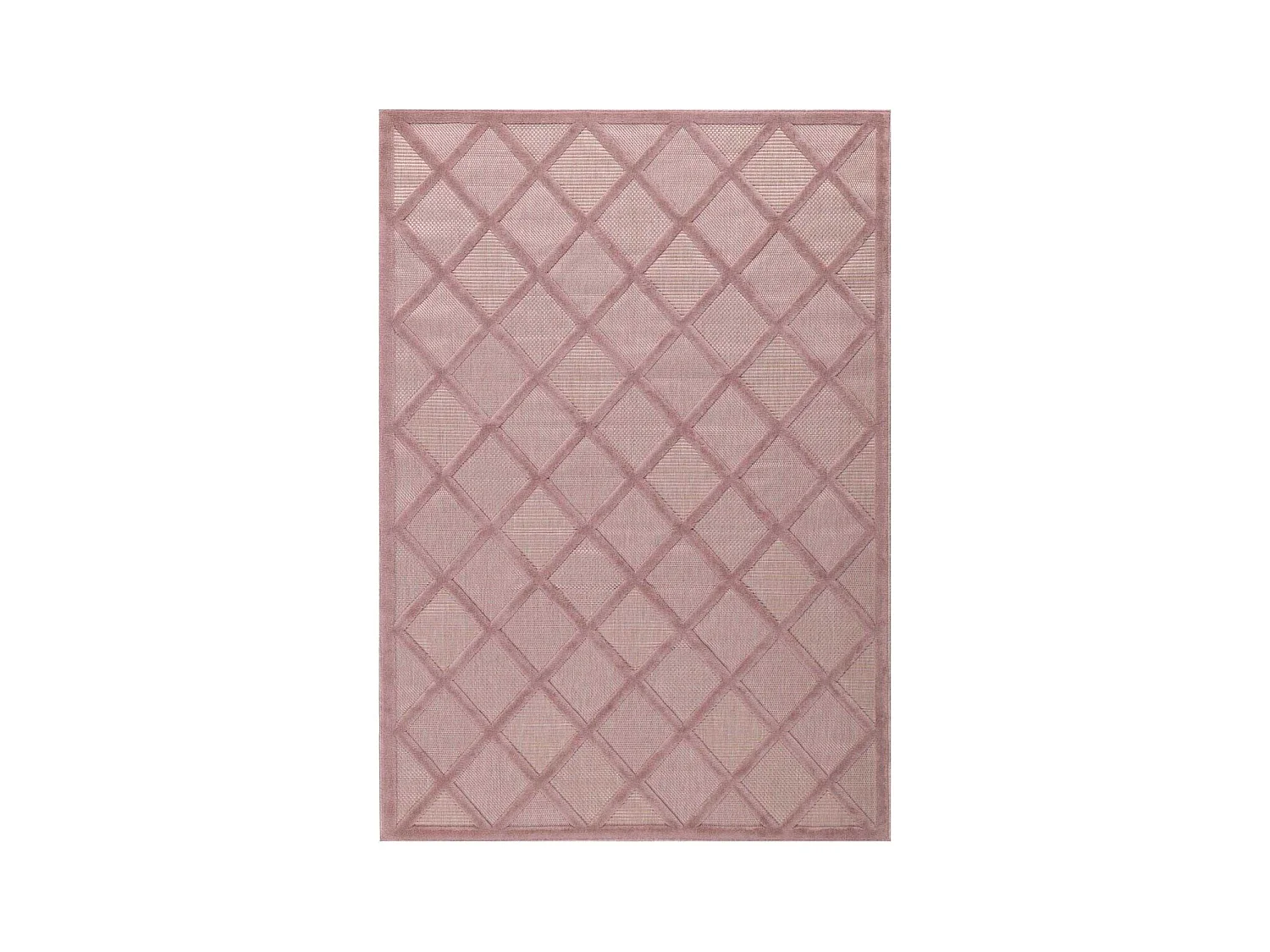 Tapis intérieur extérieur en polypropylène Fira 991 rose 150 x 80 cm