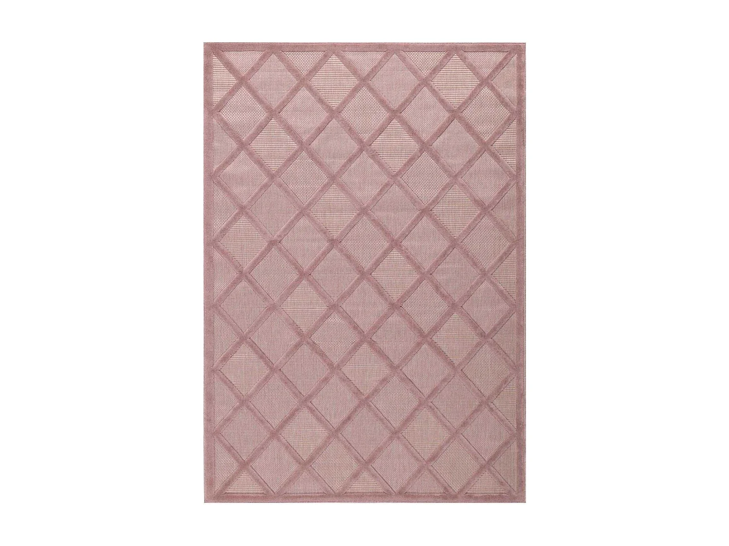 Tapis intérieur extérieur en polypropylène Fira 991 rose 150 x 80 cm