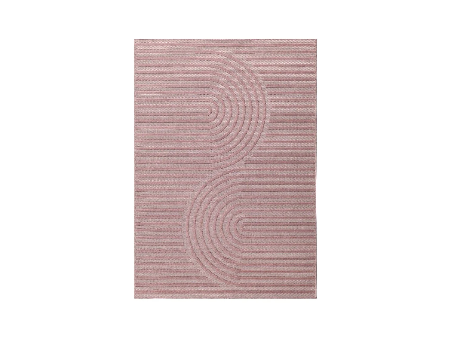 Tapis intérieur extérieur en polypropylène Fira 986 rose 290 x 200 cm