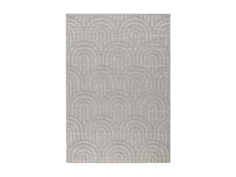 Tapis intérieur extérieur en polypropylène Fira 985 gris 290 x 200 cm