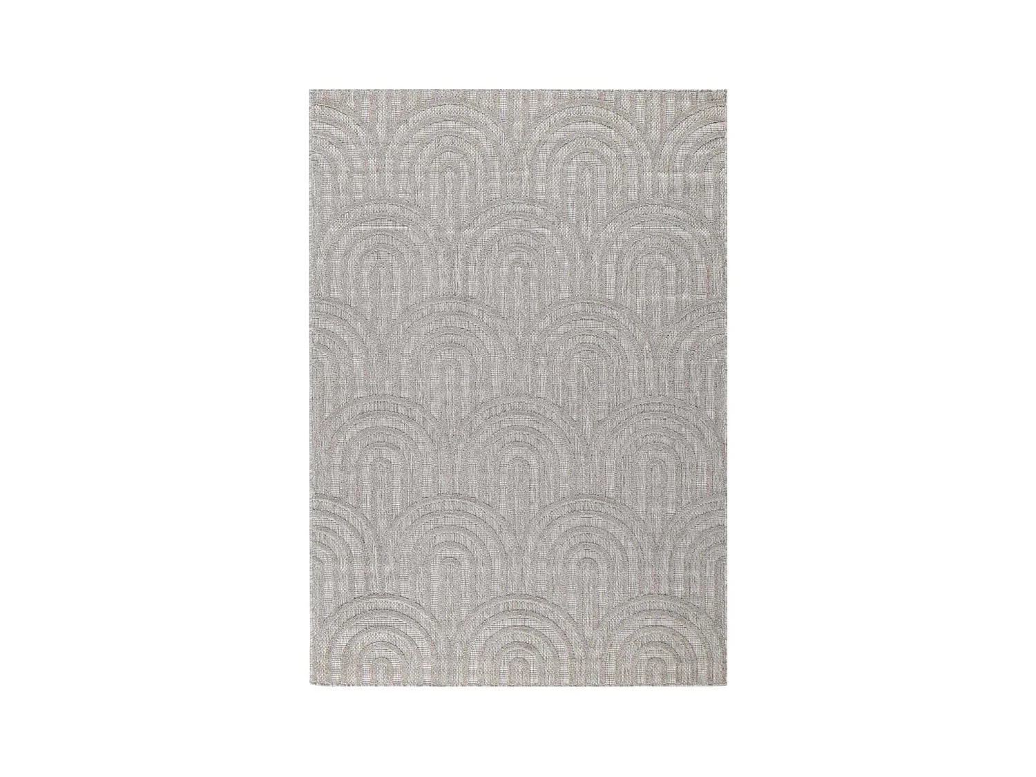 Tapis intérieur extérieur en polypropylène Fira 985 gris 290 x 200 cm