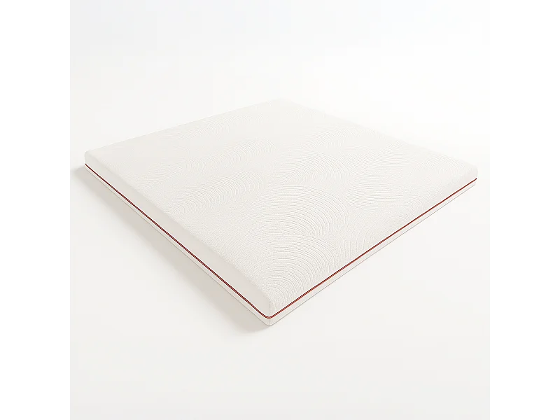 Topper double français 140 X 190 mousse mémoire 9 zones | Hauteur 5 cm | Anti-allergique