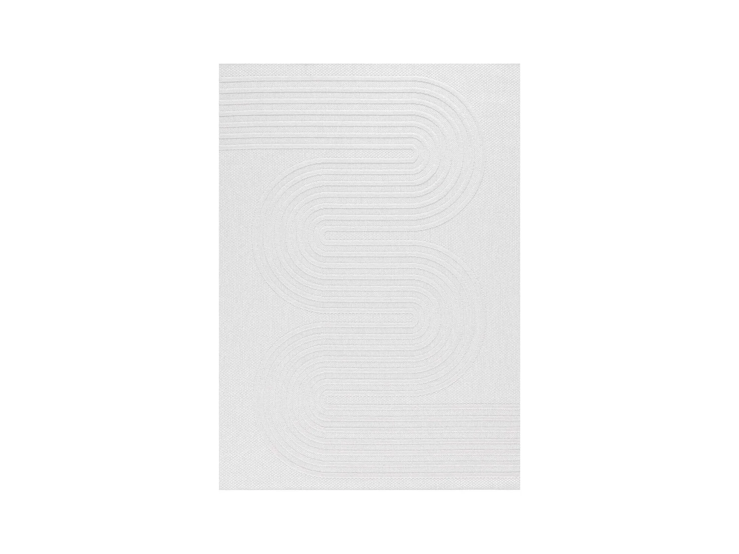 Tapis intérieur extérieur en polypropylène Fira 987 blanc 290 x 200 cm