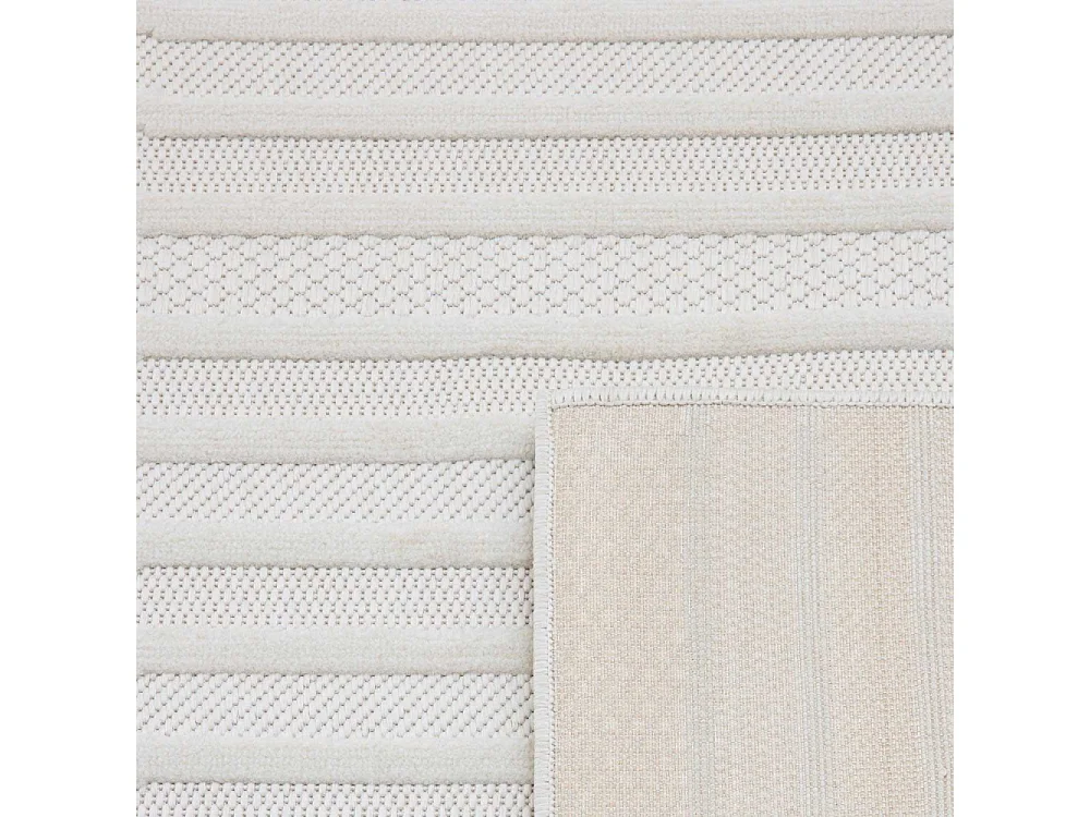 Tapis intérieur extérieur en polypropylène Fira 987 blanc 290 x 200 cm