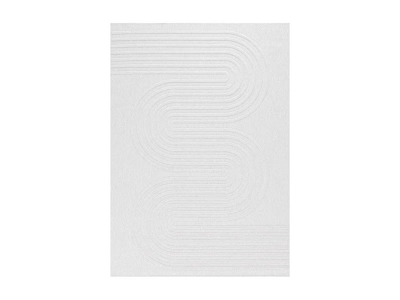 Tapis intérieur extérieur en polypropylène Fira 987 blanc 290 x 200 cm