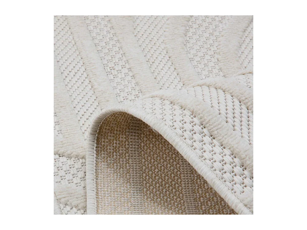 Tapis intérieur extérieur en polypropylène Fira 989 blanc 290 x 200 cm