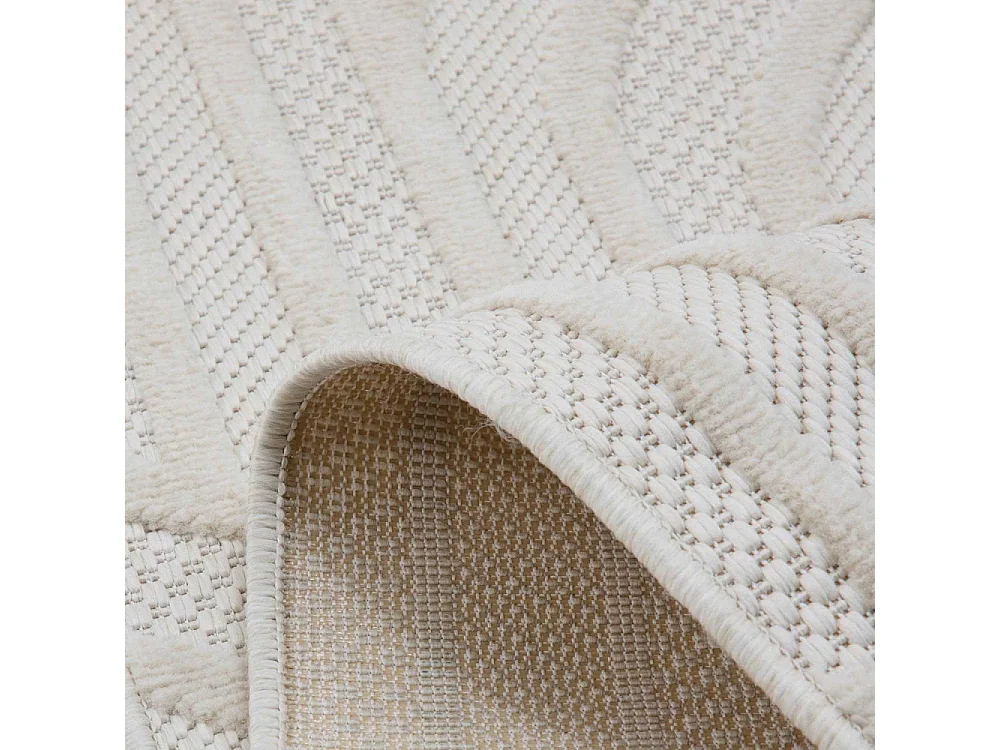 Tapis intérieur extérieur en polypropylène Fira 989 blanc 290 x 200 cm