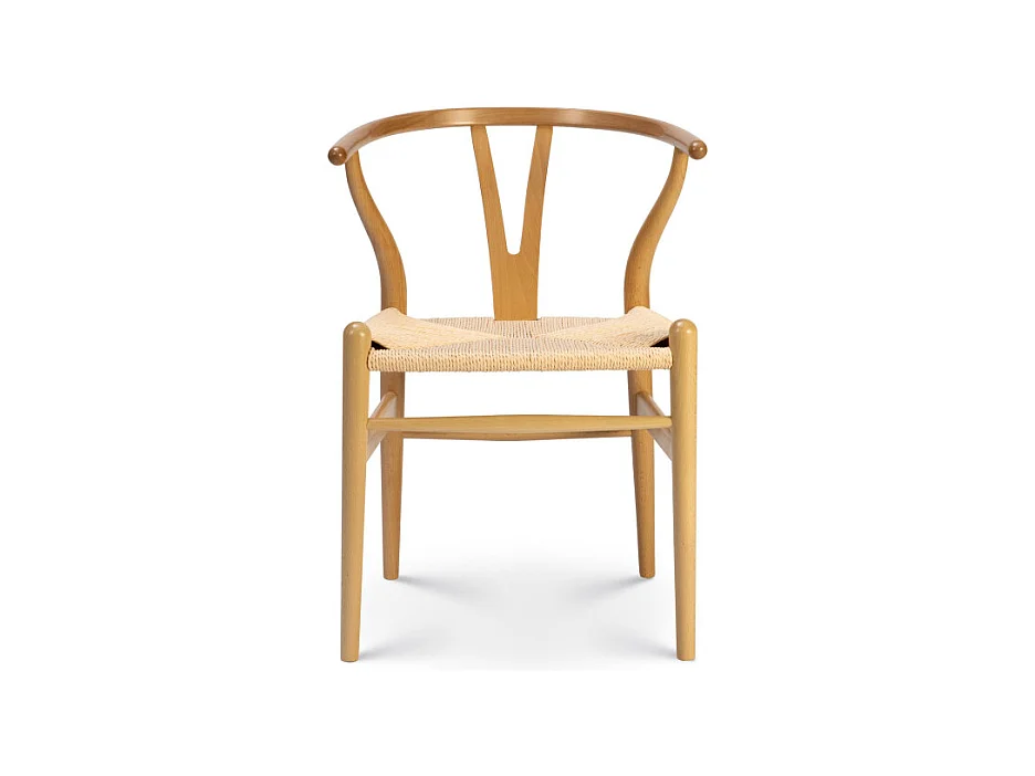 Chaise LIV scandinave en bois naturel et corde