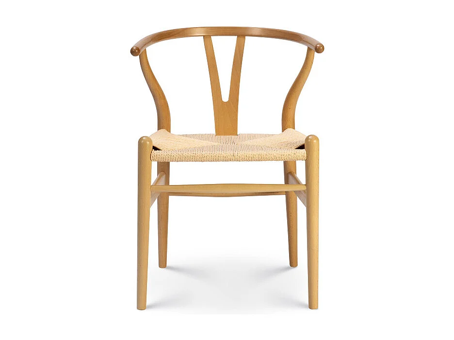 Chaise LIV scandinave en bois naturel et corde